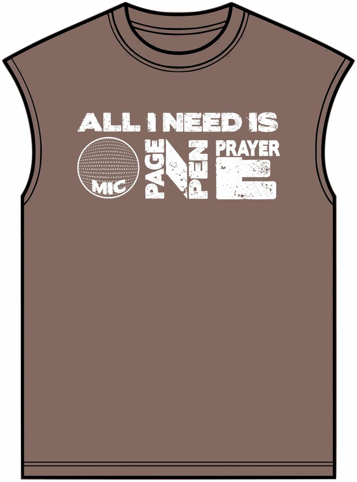 ALL_I_NEED_IS Unisex Garment-Dyed Muscle Tee image 4