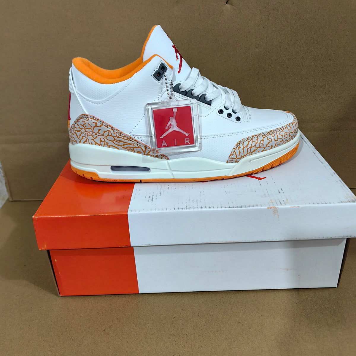 AJ 3 Orange Citrus Shoes Sneakers – nk0004932 image 2