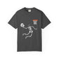 Halloween Basketball Skeleton Unisex Garment-Dyed T-shirt image