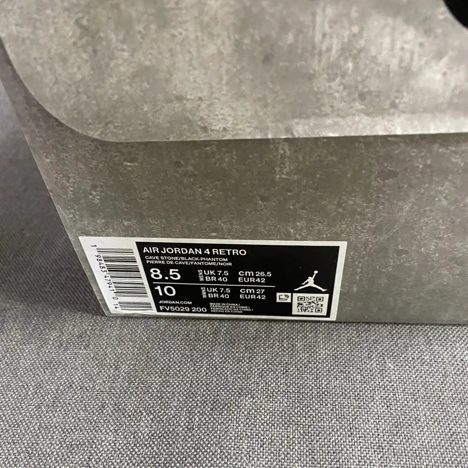 AJ 4 Retro Cave Stone Shoes Sneakers – nk0004405 image 7