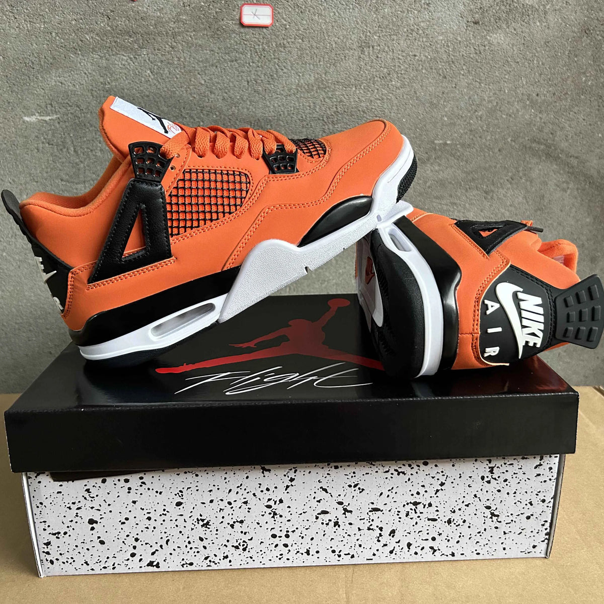 AJ 4 Total Orange Shoes Sneakers - nk0004180 image 8