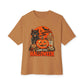 Midnight Cat Unisex Oversized Boxy Tee - Toast, S image