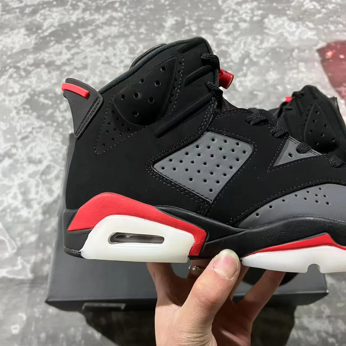 AJ 6 Fire Red Shoes Sneakers – nk0004367 image 10