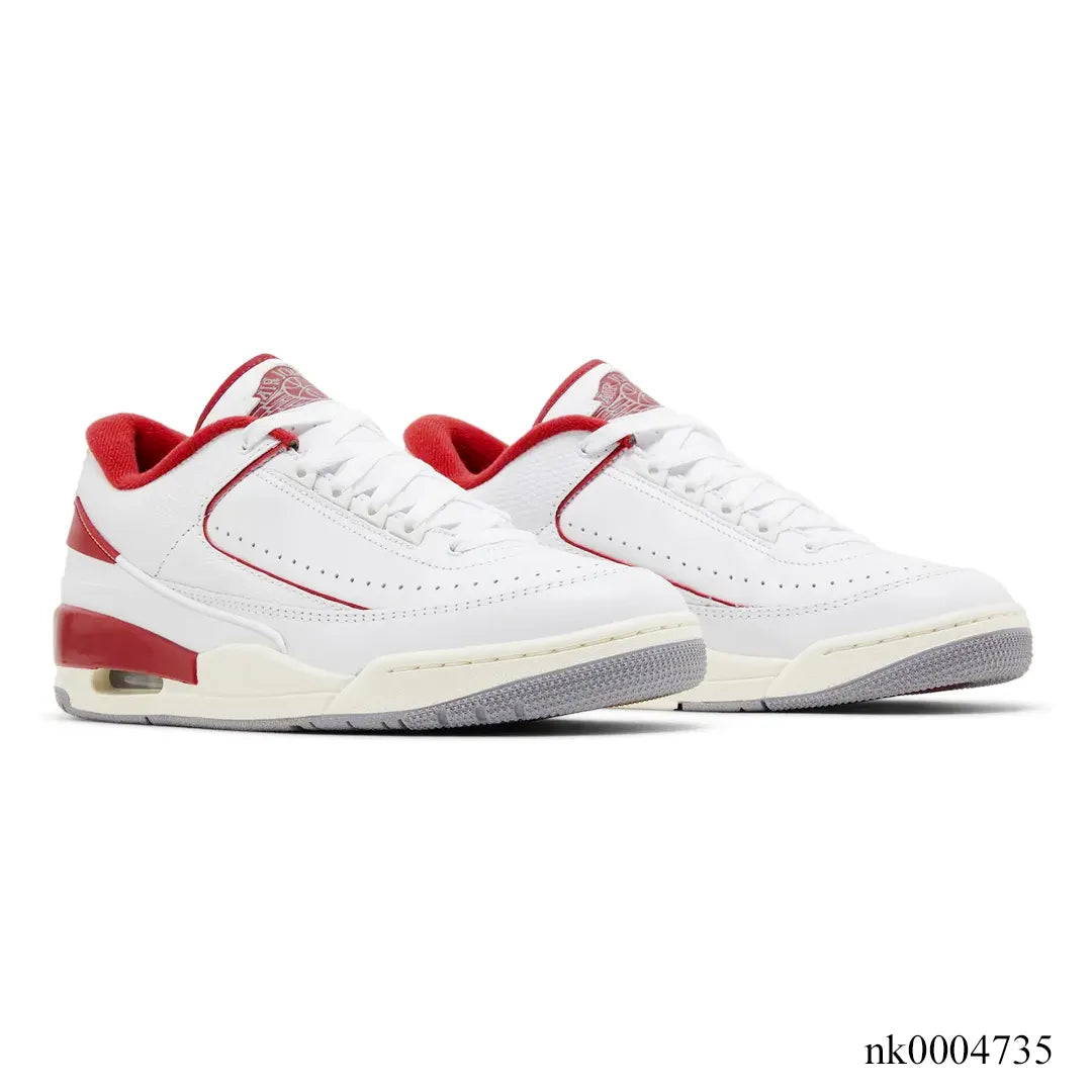 AJ 2/3 White Varsity Red Shoes Sneakers - nk0004735 image 2