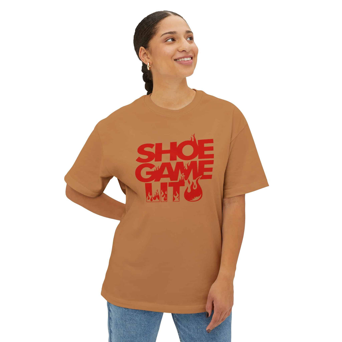Graphic Print Unisex Oversized Boxy Tee - POD0040 image 15