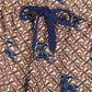 BUR All-Over Monogram Knight Print Shorts in Brown – 371 – bbr0000371