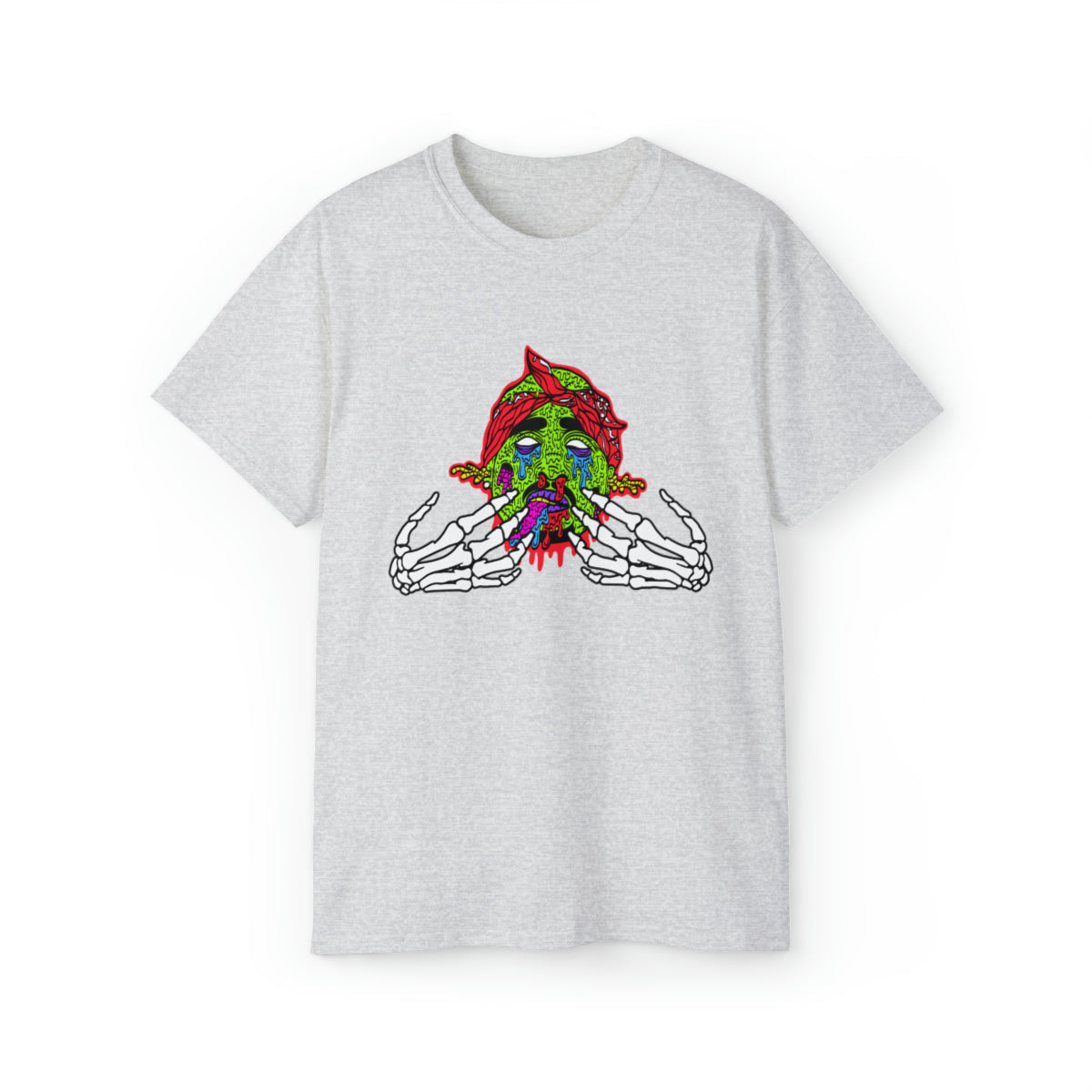 2Pac Monster  T-Shirt - Ash, 2XL image