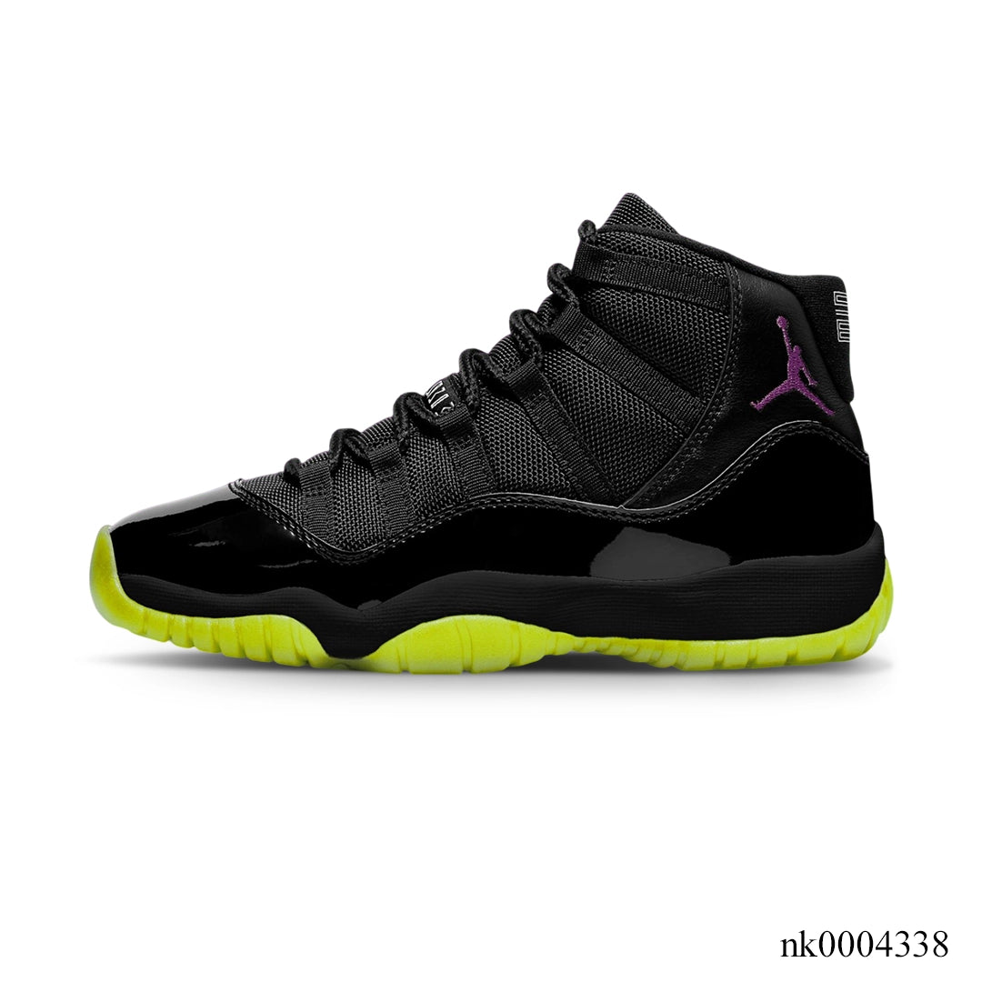 AJ 11 Black/Barely Volt Shoes Sneakers - nk0004338 image 1