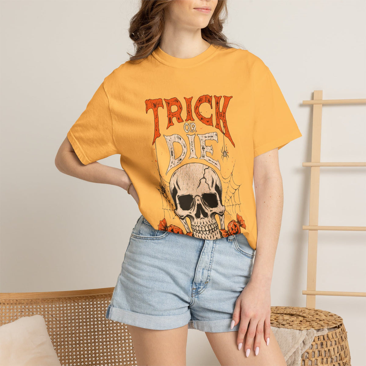 TRICK OR DIE Unisex Garment-Dyed T-shirt image 44