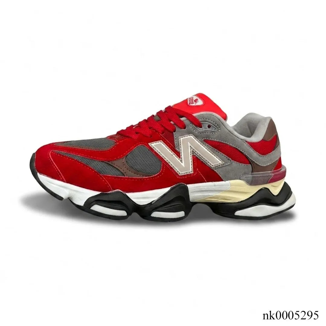 NB 9060 Red and Grey Unisex Chunky Shoes Sneakers - nk0005295 image 1
