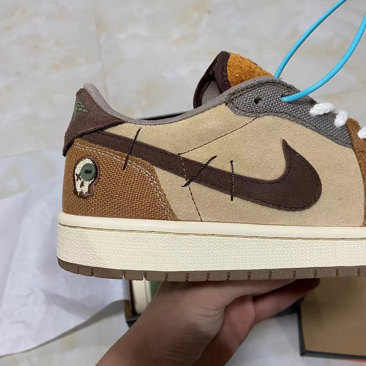 Zion Williamson x AJ 1 Low OG Voodoo Shoes Sneakers – nk0002534 image 9