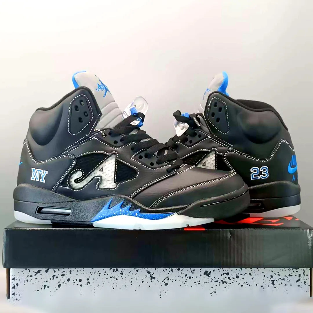Awake NY x AJ 5 Racer Blue Shoes Sneakers - nk0004445 image 3