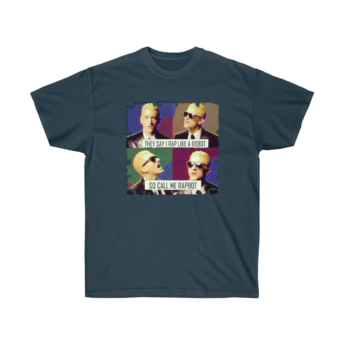 Call Me Rapbot Men T-Shirt - Blue Dusk, S image