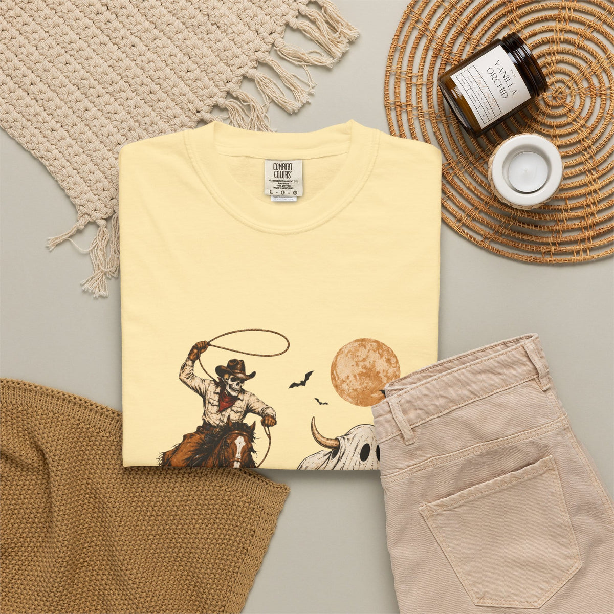 Halloween Basketball Skeleton Unisex Garment-Dyed T-shirt image 37