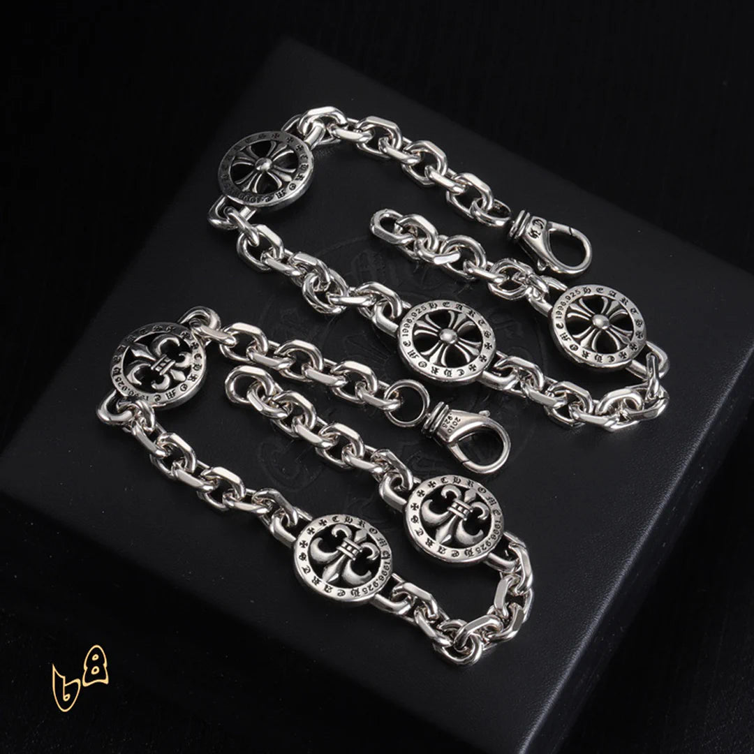 CH Cross Flower Chain Bracelet - CH0081 image 2