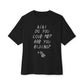 Kiki Loves Me Unisex Oversized Boxy Tee - Black, XL image