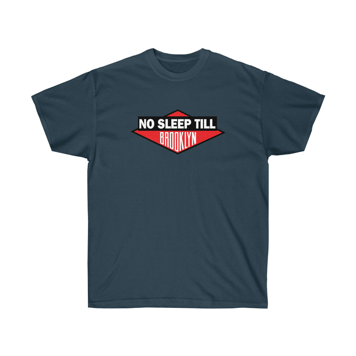 No Sleep Till Brooklyn Men T-Shirt - Blue Dusk, L image