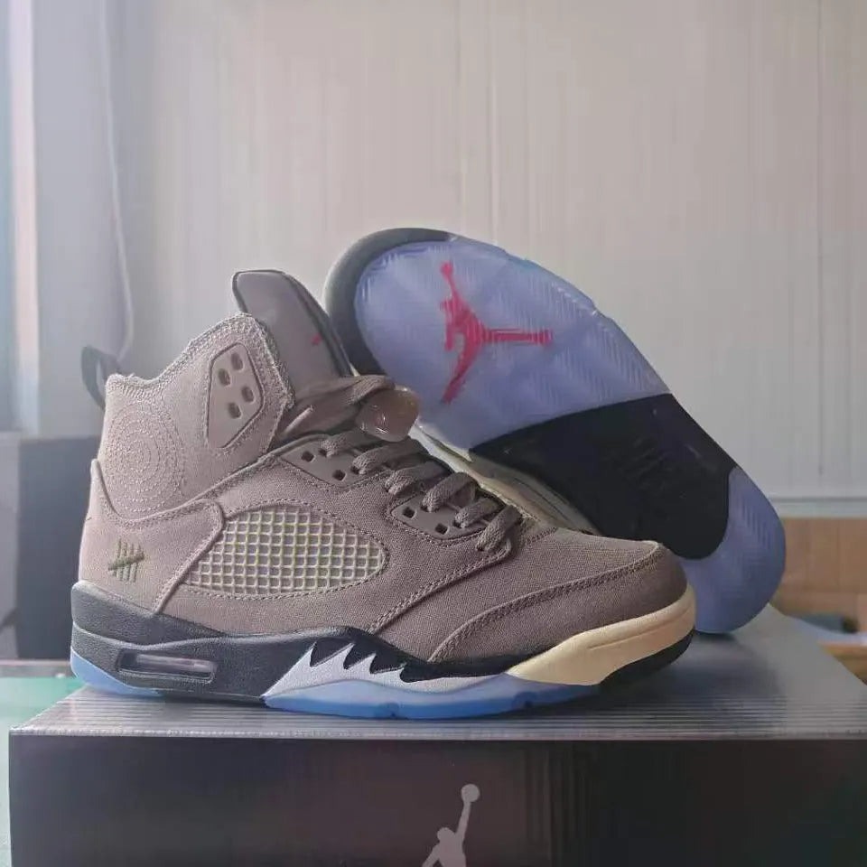 Undefeated x AJ 5 "Moon Fossil" Shoes Sneakers - nk0005595 image 3