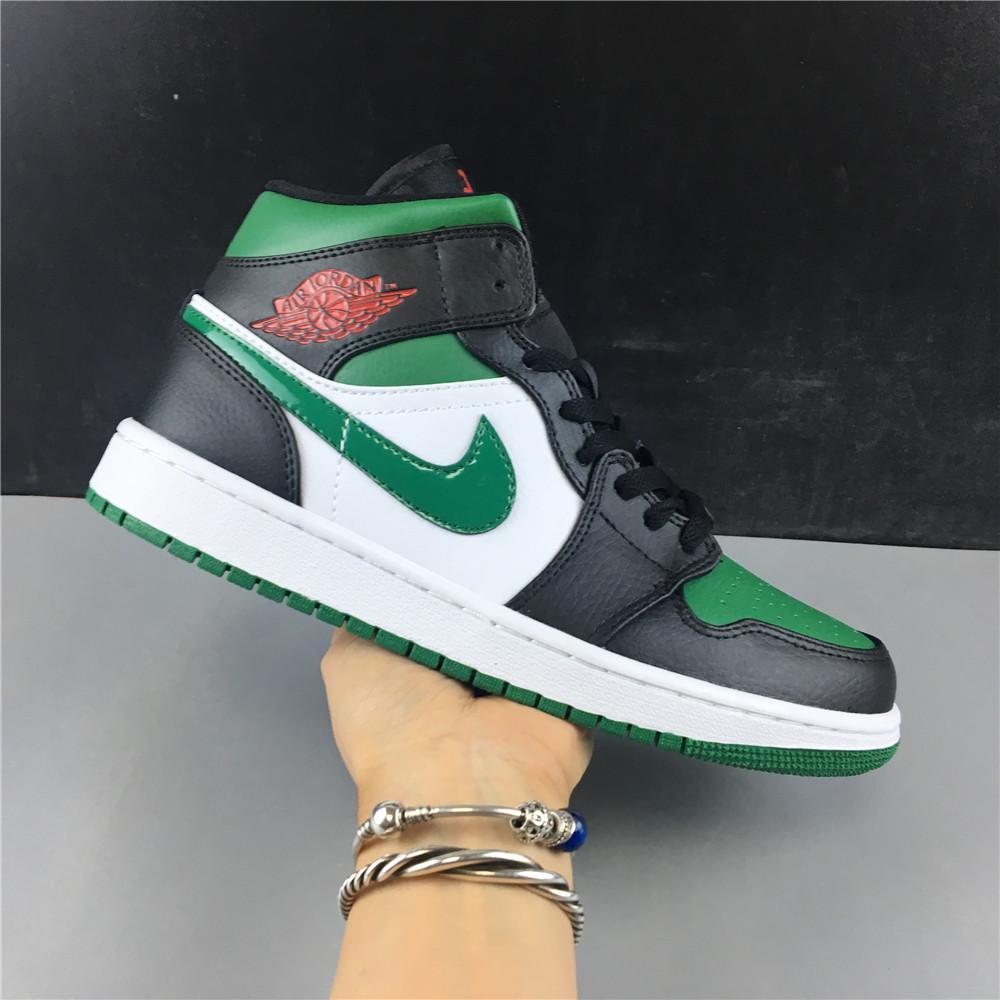 AJ 1 Mid Green Toe Shoes Sneakers - nk0000120 image 1