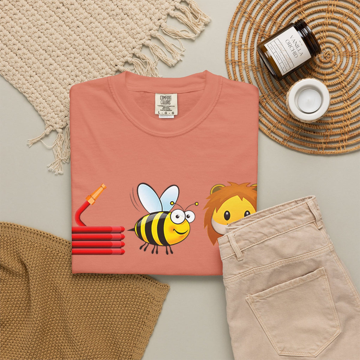 Bee Unisex Garment-Dyed T-shirt image 11