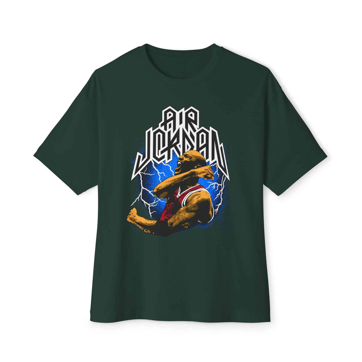 Airborne Legend Unisex Oversized Boxy Tee - Forest, XS image