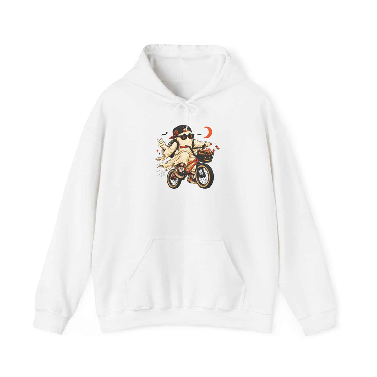 Ghost Rider BMX Hooded Sweatshirt - S, White image