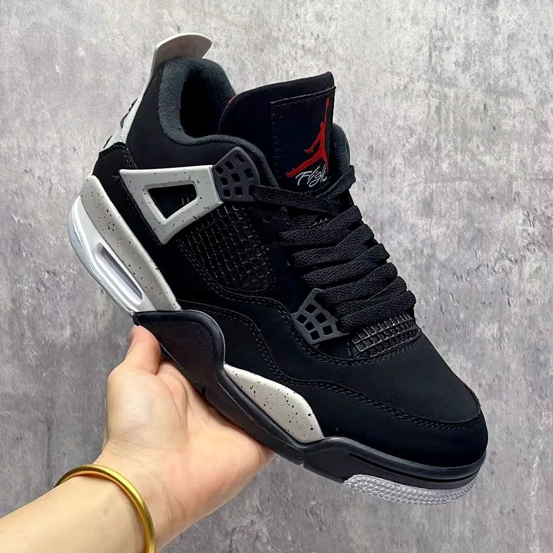 AJ 4 Black Cement Shoes Sneakers - nk0004141 image 5