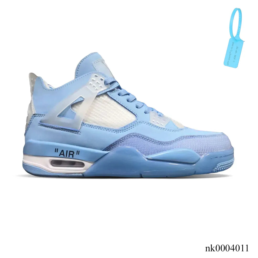 OW x AJ 4 Ice Blue Shoes Sneakers – nk0004011 image