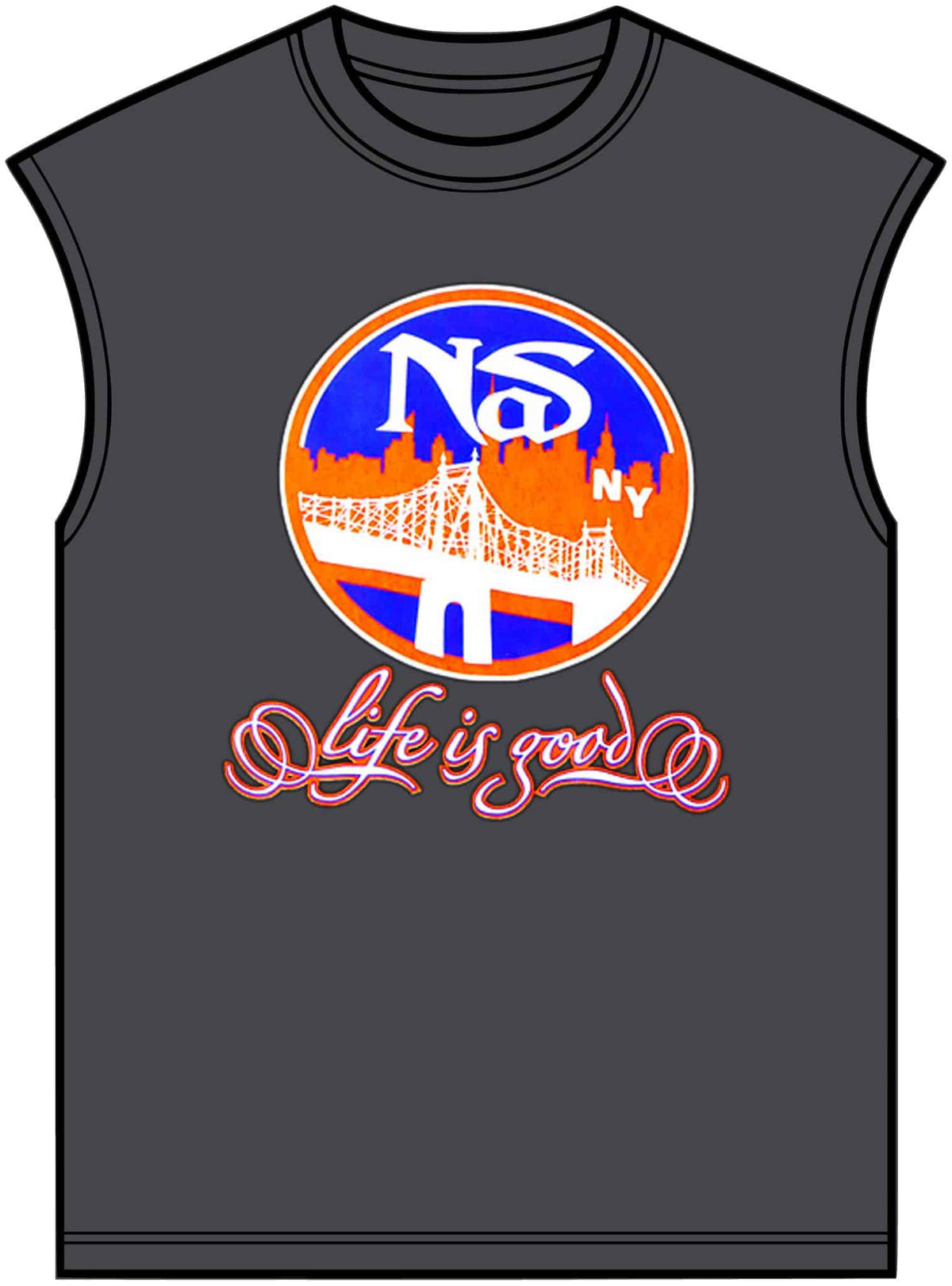 Life Is Good Unisex Garment-Dyed Muscle Tee image