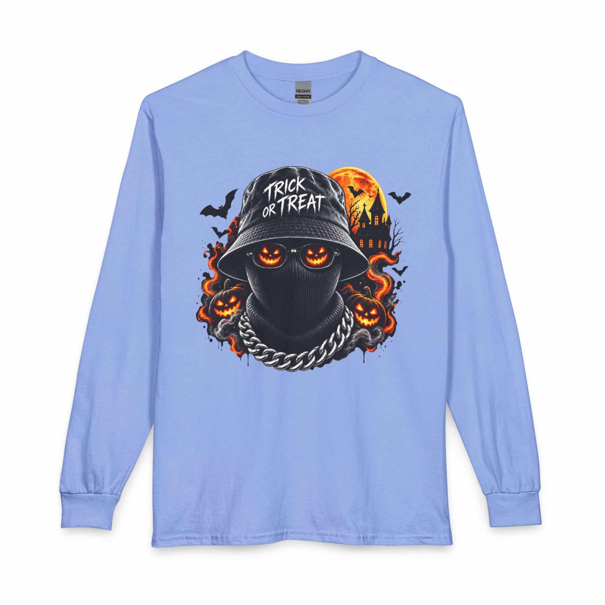 Spooky Streetwear Masked Long Sleeve T-Shirt image 8