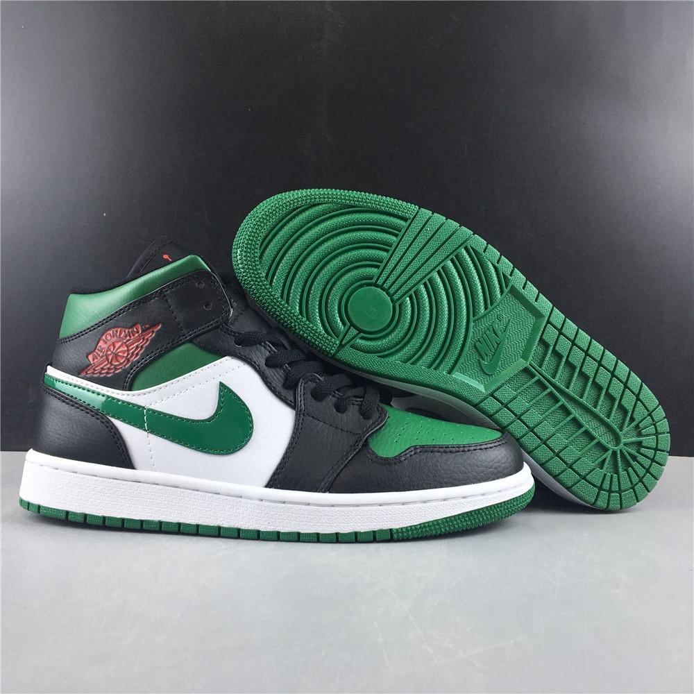 AJ 1 Mid Green Toe Shoes Sneakers - nk0000120 image 7