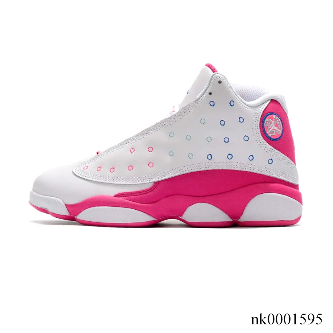 AJ 13 White Pink Blue Shoes Sneakers - nk0001595 image 1
