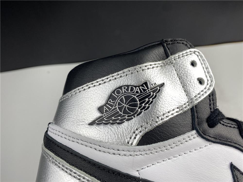 AJ 1 High OG WMNS Silver Toe Shoes Sneakers - nk0001426 image 11
