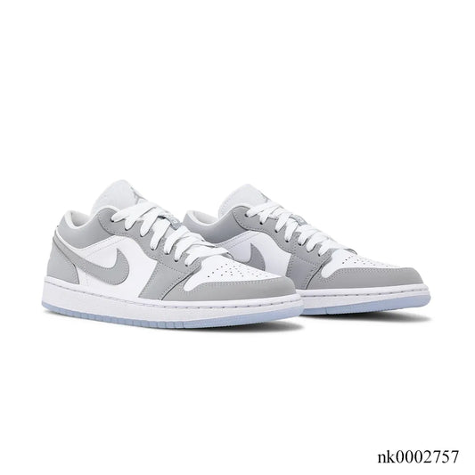AJ 1 Low White Wolf Grey Shoes Sneakers - nk0002757 image 2