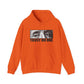 Graphic Print Hooded Sweatshirt - POD0039 - 3XL, Orange image