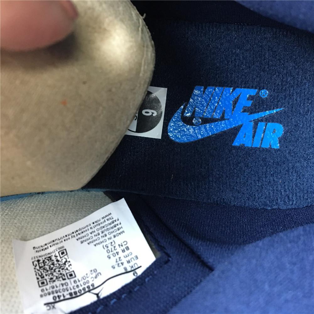 AJ 1 Retro High Obsidian UNC Shoes Sneakers - nk0000293 image 12