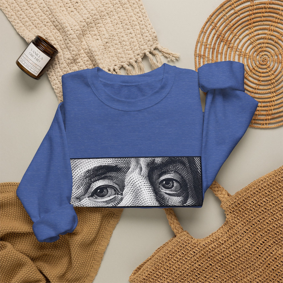 Graphic Print Crewneck Sweatshirt - POD0039 image 7