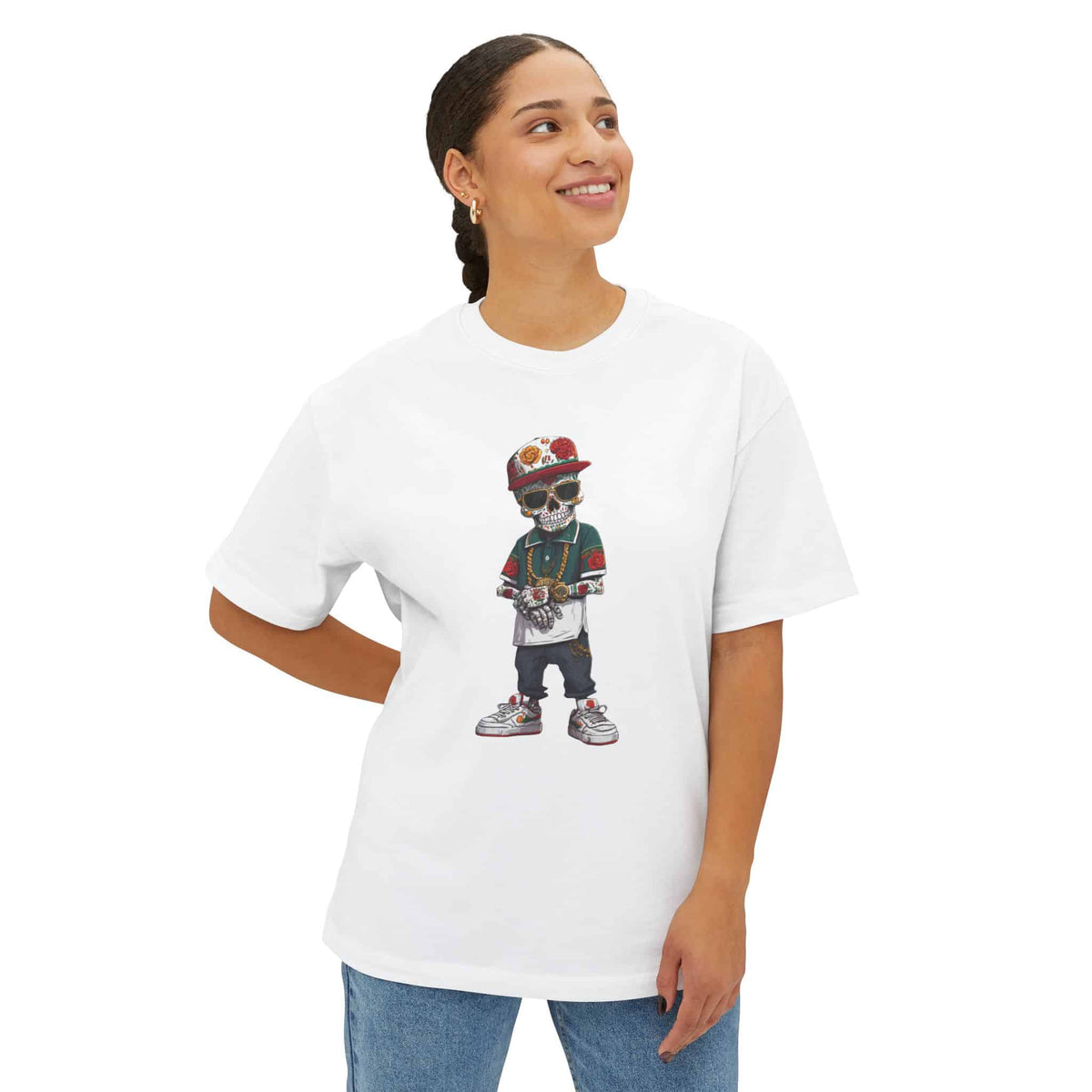 Skull Luxury Unisex Oversized Boxy Tee image 37