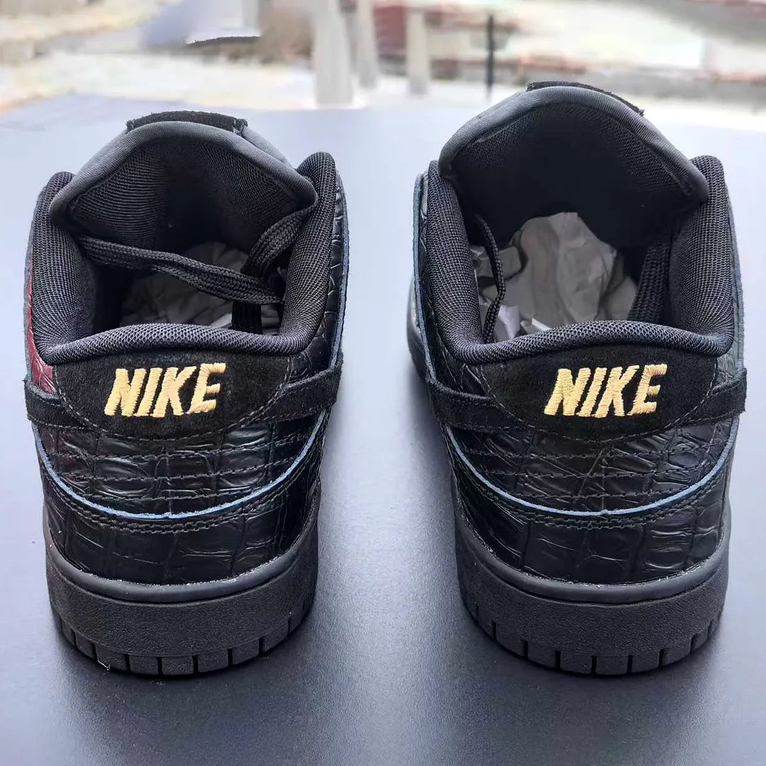 Dunk Low Black Croc Skin Shoes Sneakers - nk0004665 image 6