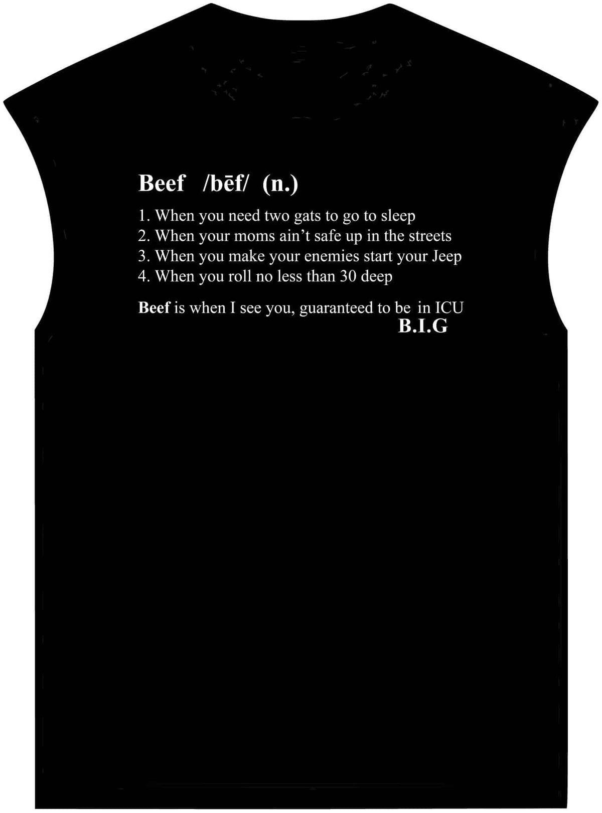 Beef Definition Unisex Garment-Dyed Muscle Tee image