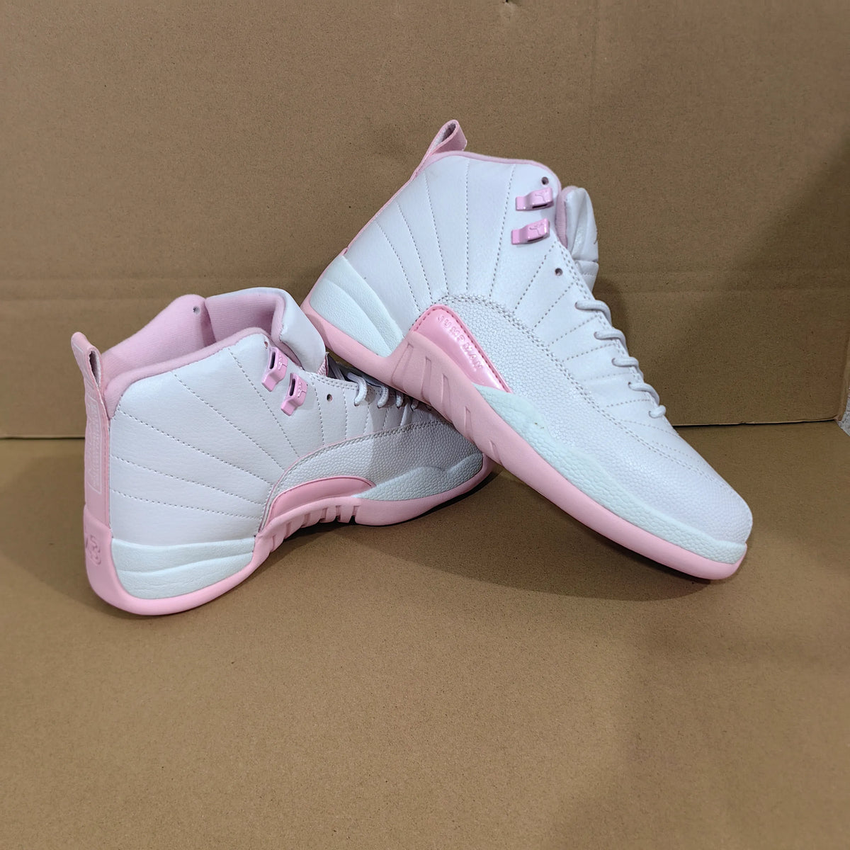 AJ 12 White Pearl Pink Shoes Sneakers - nk0004936 image 16
