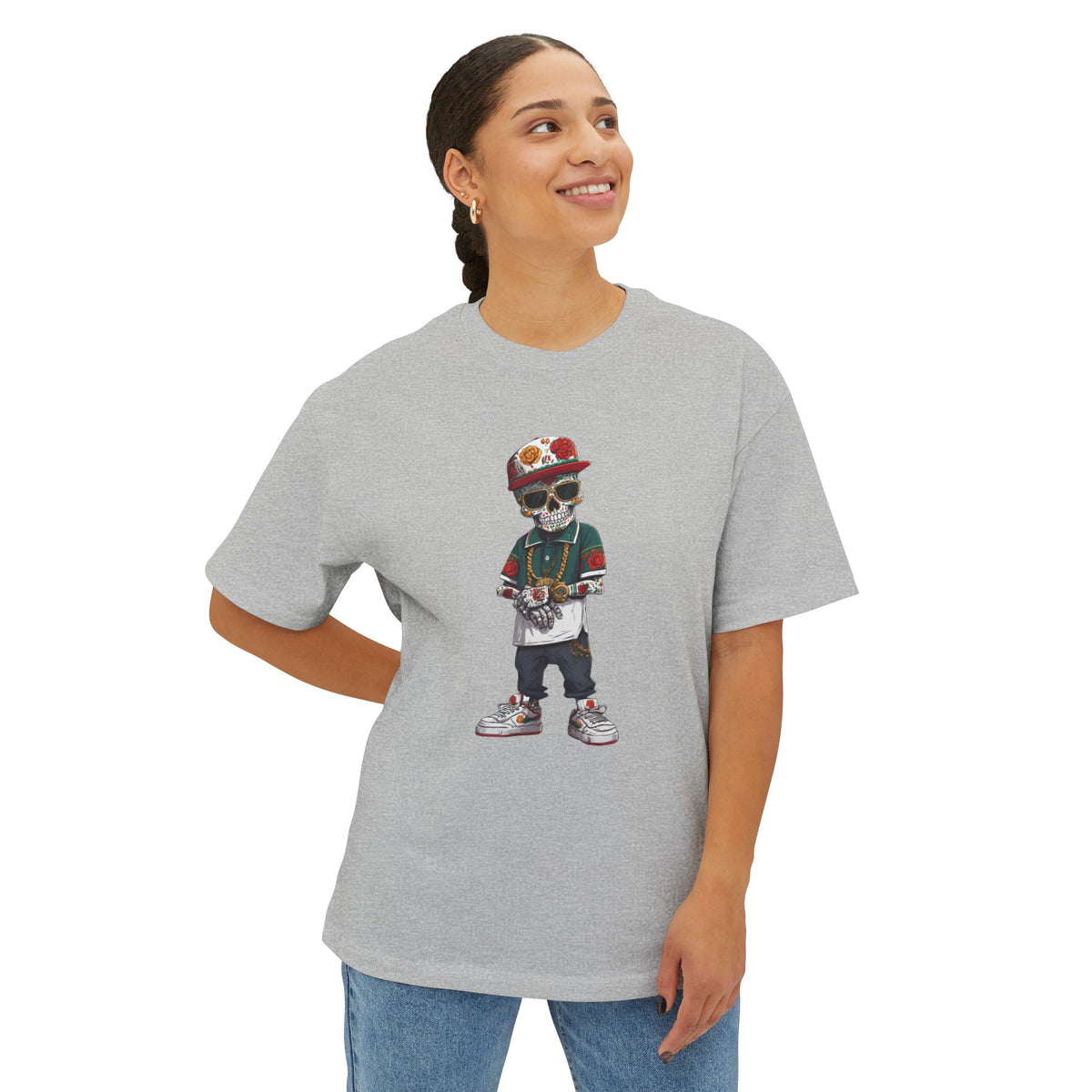 Skull Luxury Unisex Oversized Boxy Tee image 27