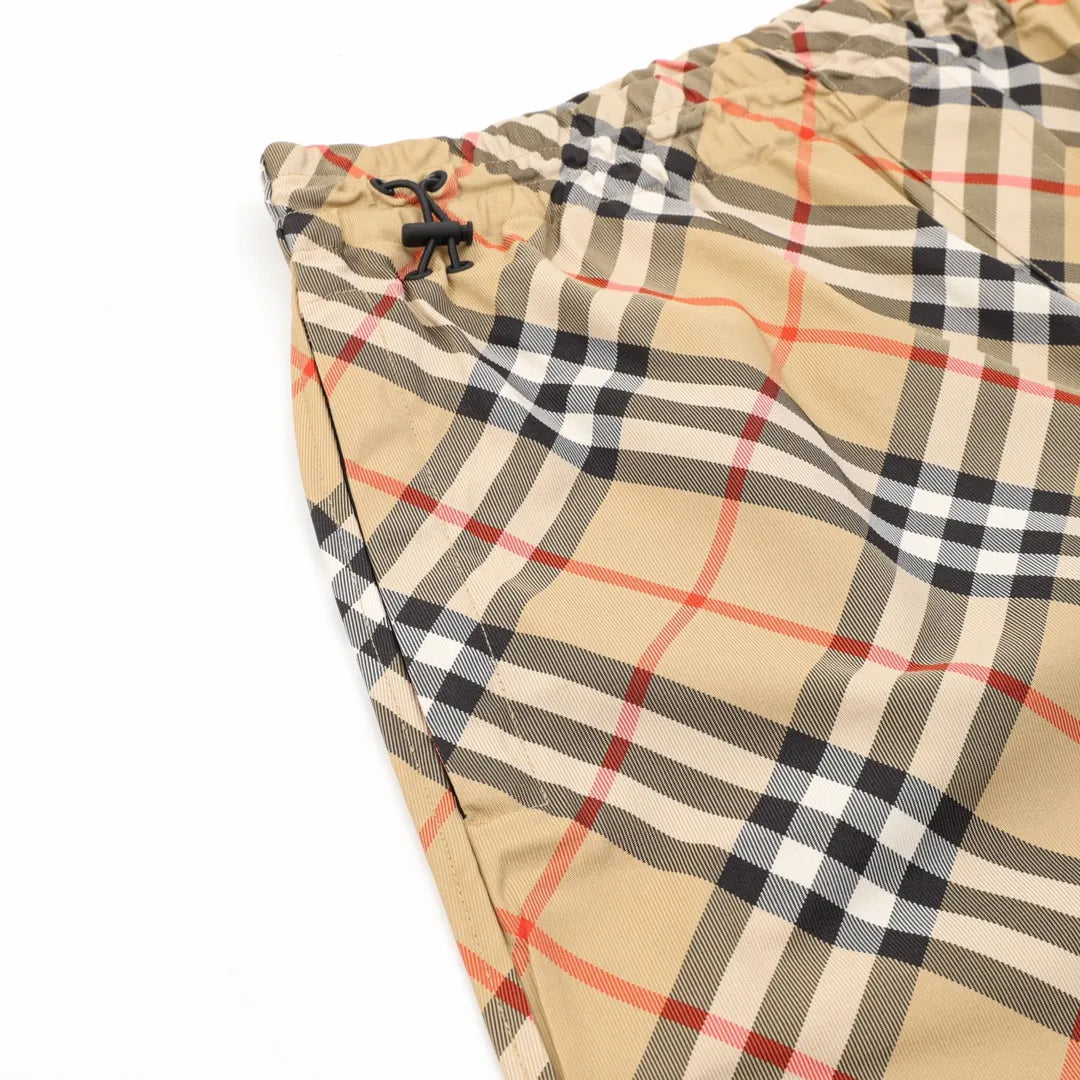 BUR Archive Check Knight Motif Shorts in Tan - 380 - bbr0000380 image 7
