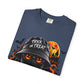 Spooky Streetwear Masked Unisex Garment-Dyed T-shirt image 62