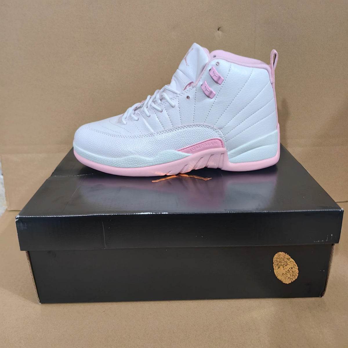 AJ 12 White Pearl Pink Shoes Sneakers - nk0004936 image 3