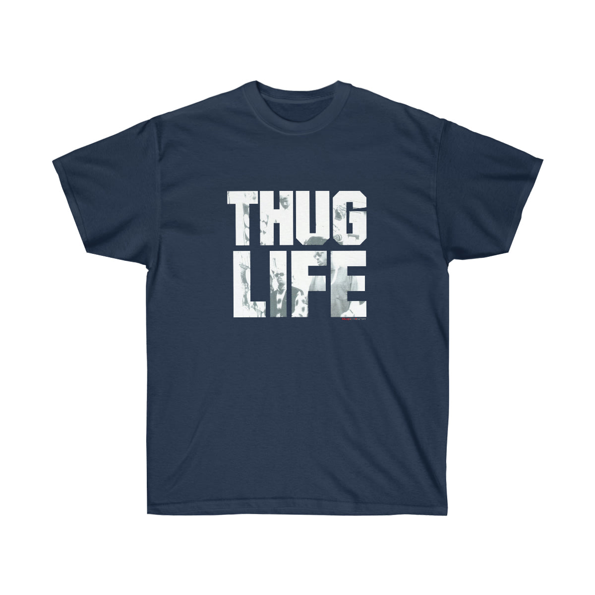 2Pac Thug Life Air Black Men T-Shirt - Navy, L image
