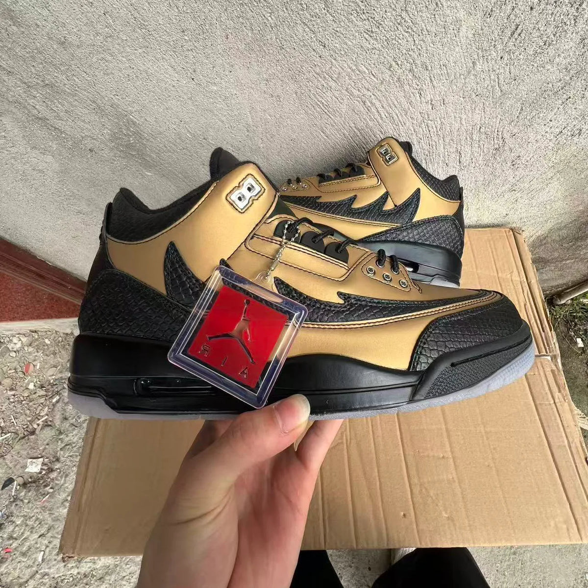 AJ 3 Retro El Vuelo Black Sample Shoes Sneakers – nk0005038 image 6
