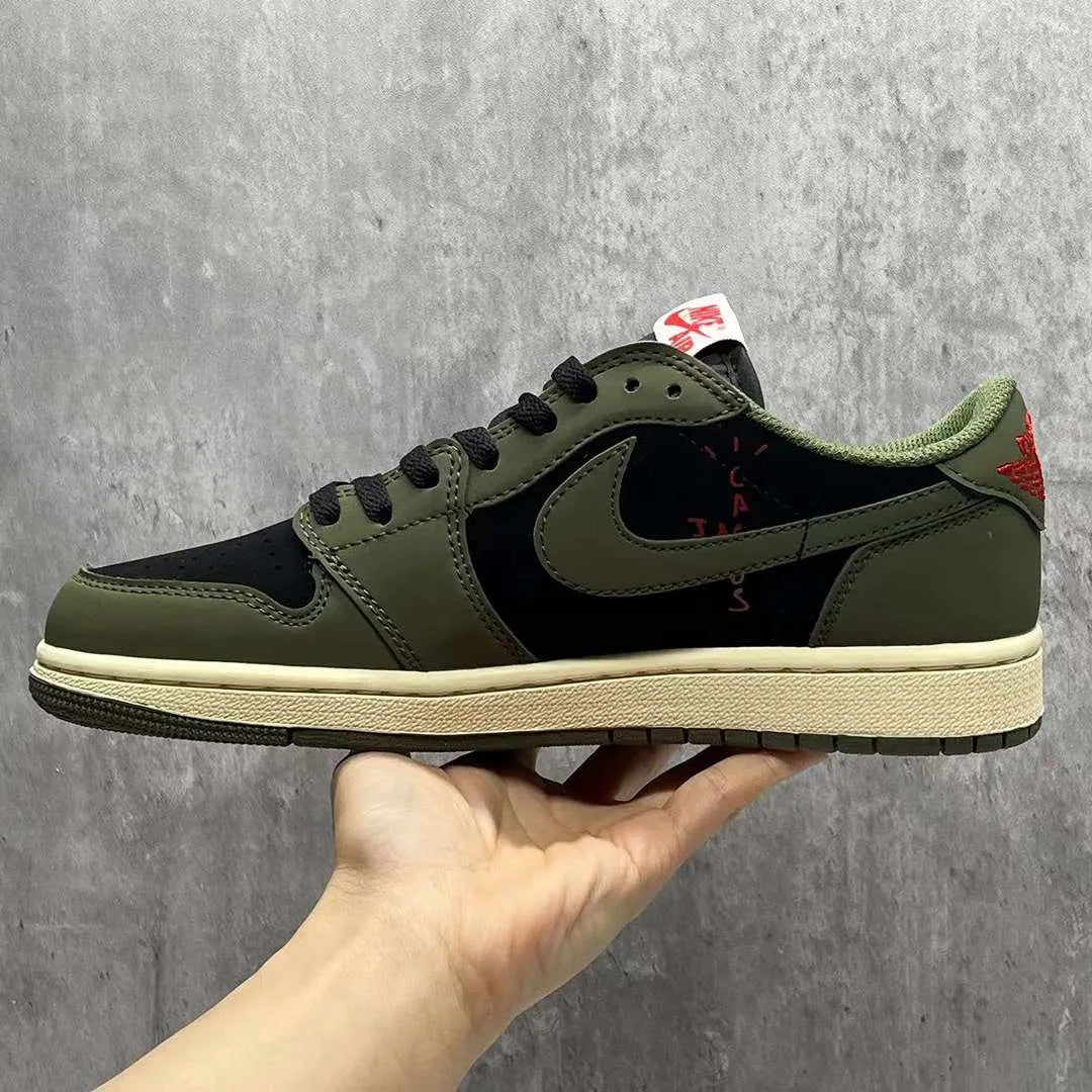 Travis Scott x AJ 1 Low OG Black Olive Shoes Sneakers – nk0003548 image 3