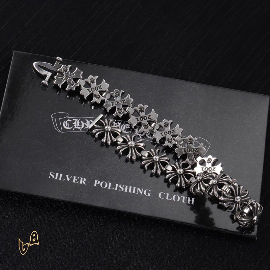 CH Cross Flower Bracelet - CH0068 image 1