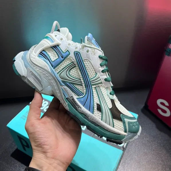 BLCG Runner White Teal Green Blue Shoes Sneakers - bl0000034 image 8